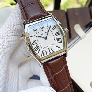 13275064975726209 TORTUE 40MM STEEL CASE LEATHER STRAP