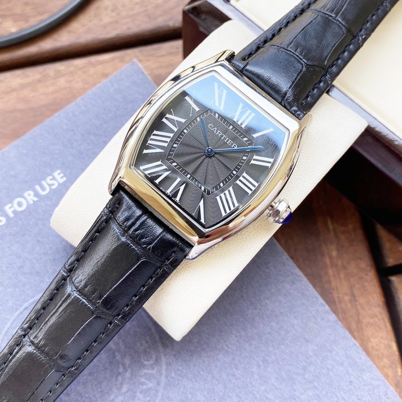 13275064977819496 TORTUE 40MM STEEL CASE LEATHER STRAP