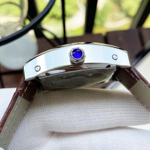 13275064979704971 TORTUE 40MM STEEL CASE LEATHER STRAP