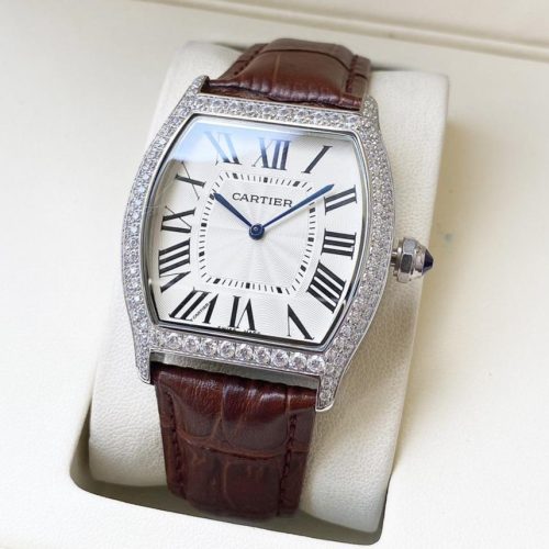 13275065062276791 TORTUE 40MM DIAMOND BEZEL LEATHER STRAP