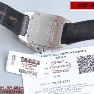 13275068561612218 SANTOS 100XL 42MM DIAMOND ROSE GOLD BEZEL