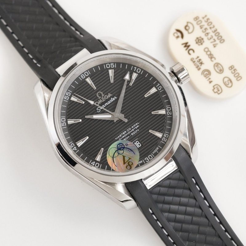 SEAMASTER AQUA TERRA 41MM STEEL CASE RUBBER STRAP