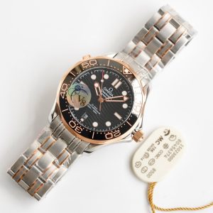 SEAMASTER DIVER 300M CO-AXIAL 42MM ROSE GOLD BLACK CERAMIC