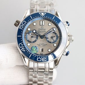 SEAMASTER DIVER 300M CHRONOGRAPH BLUE CERAMIC GREY DIAL