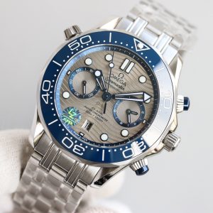 SEAMASTER DIVER 300M CHRONOGRAPH BLUE CERAMIC GREY DIAL