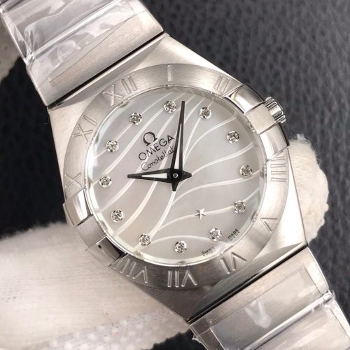 CONSTELLATION 27MM QUARTZ STEEL CASE MOP DIAL