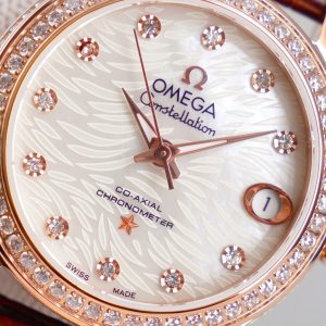 CONSTELLATION 33MM AUTOMATIC ROSE GOLD DIAMOND BEZEL