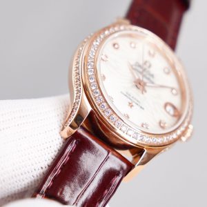 CONSTELLATION 33MM AUTOMATIC ROSE GOLD DIAMOND BEZEL