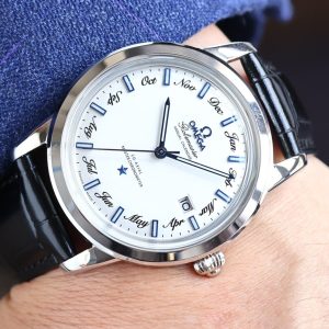 SEAMASTER GLOBEMASTER 40MM WHITE DIAL ANNUAL CALENDAR