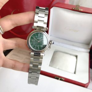 13276885859337630 CARTIE PASHA 35MM QUARTZ STEEL CASE BLUE DIAL