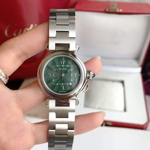 13276885860252498 CARTIE PASHA 35MM QUARTZ STEEL CASE BLUE DIAL