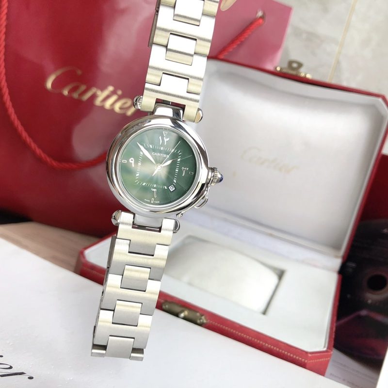 13276885861138319 CARTIE PASHA 35MM QUARTZ STEEL CASE BLUE DIAL