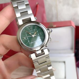 13276885862043949 CARTIE PASHA 35MM QUARTZ STEEL CASE BLUE DIAL