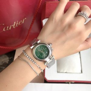 13276885865737423 CARTIE PASHA 35MM QUARTZ STEEL CASE BLUE DIAL