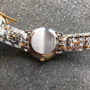 DEVILLE PRESTIGE 27MM QUARTZ GOLD STEEL YELLOW GOLD DIAL