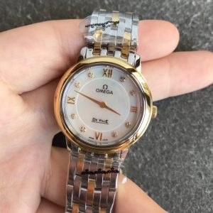 13277062238916853_cd225015-ce30-47cd-8506-8f8219b49cad DEVILLE PRESTIGE 27MM QUARTZ GOLD STEEL DIAMOND NUMERALS