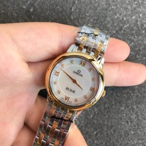 13277062256417764_cead5ed9-3a9d-4f07-b8d4-d1f9461fbf9c DEVILLE PRESTIGE 27MM QUARTZ GOLD STEEL DIAMOND NUMERALS