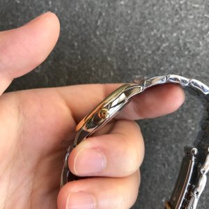 13277062258424395_ffe2c813-b829-428c-9373-b240145d27d5 DEVILLE PRESTIGE 27MM QUARTZ GOLD STEEL DIAMOND NUMERALS