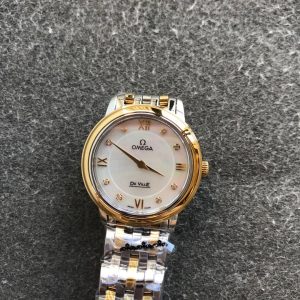 13277062260919723_15e72f09-5eca-407f-91b3-5e525344d880 DEVILLE PRESTIGE 27MM QUARTZ GOLD STEEL DIAMOND NUMERALS