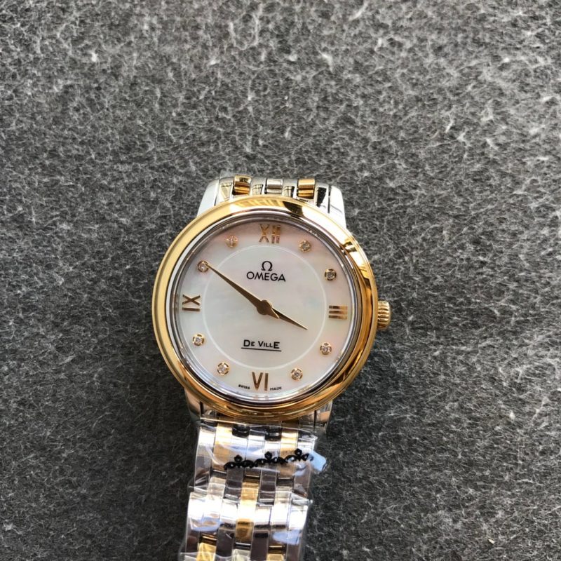 13277062260919723_15e72f09-5eca-407f-91b3-5e525344d880 DEVILLE PRESTIGE 27MM QUARTZ GOLD STEEL DIAMOND NUMERALS