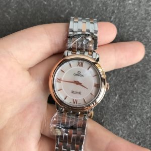 13277062290291188_5ecc9a7d-236d-4904-9181-3af0176e22bf DEVILLE PRESTIGE 27MM QUARTZ ROSE GOLD STEEL MOP DIAL