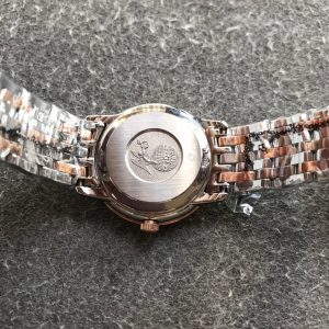 13277062367701507_777d919b-db90-44d4-8a77-7a47792545de DEVILLE PRESTIGE 27MM QUARTZ ROSE GOLD STEEL DIAMOND NUMERALS