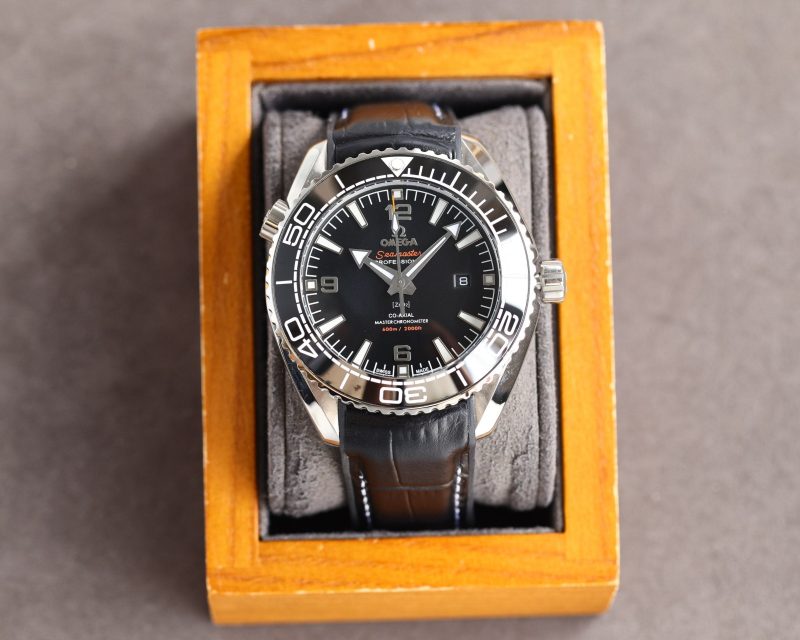 SEAMASTER PROFESSIONAL PLANET OCEAN 600M BLACK CERAMIC LEATHER