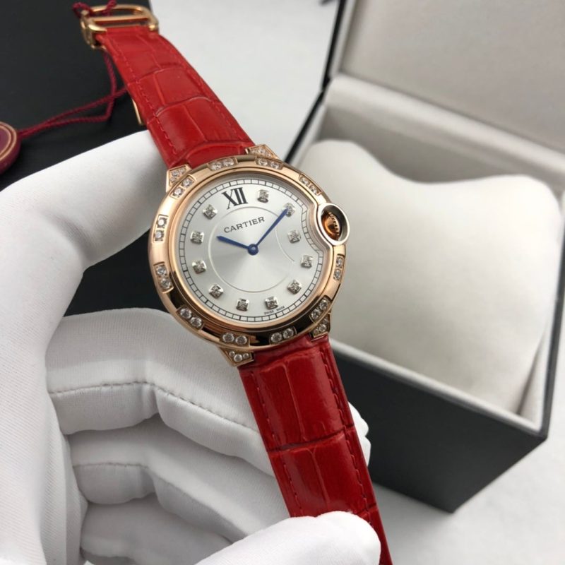 13277573549778888 BALLON BLEU 36MM ROSE GOLD CASE DIAMOND NUMERALS