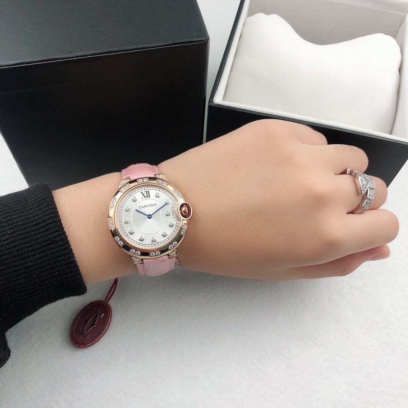 13277573560675327 BALLON BLEU 36MM ROSE GOLD CASE DIAMOND NUMERALS