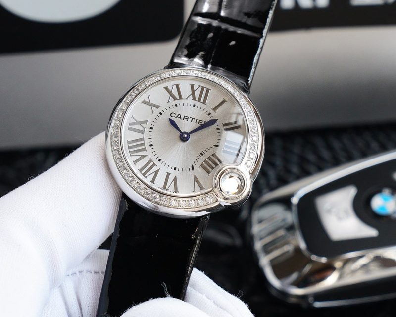 BALLON BLANC 33MM AUTOMATIC STEEL CASE ARABIC NUMERALS