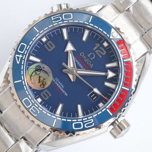 SEMASTER PLANET OCEAN 600M CERAMIC BLUE DIAL STEEL BRACELET