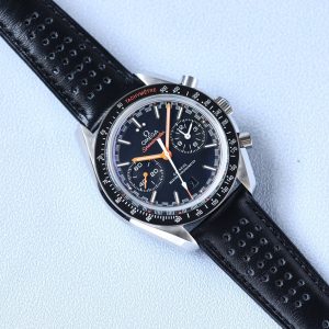 SPEEDMASTER RACING 44 CERAMIC BLACK DIAL LEATHER