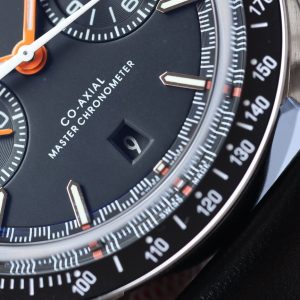 SPEEDMASTER RACING 44 CERAMIC BLACK DIAL LEATHER