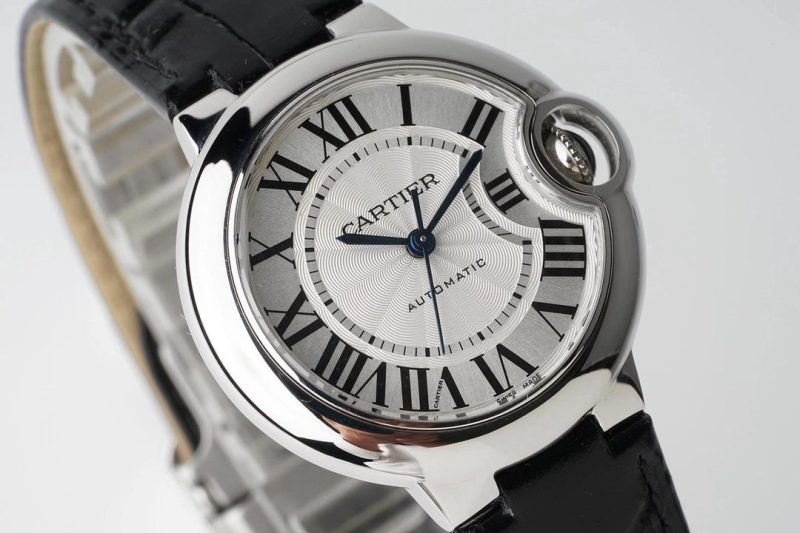 BALLON BLEU 33MM AUTOMATIC WHITE DIAL LEATHER 2021