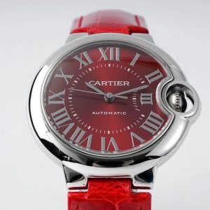 13278618126183305 BALLON BLEU 33MM AUTOMATIC RED DIAL LEATHER 2021