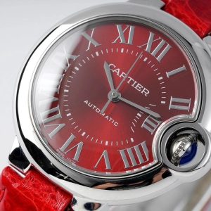 13278618127385366 BALLON BLEU 33MM AUTOMATIC RED DIAL LEATHER 2021