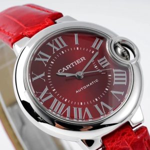 13278618128902326 BALLON BLEU 33MM AUTOMATIC RED DIAL LEATHER 2021