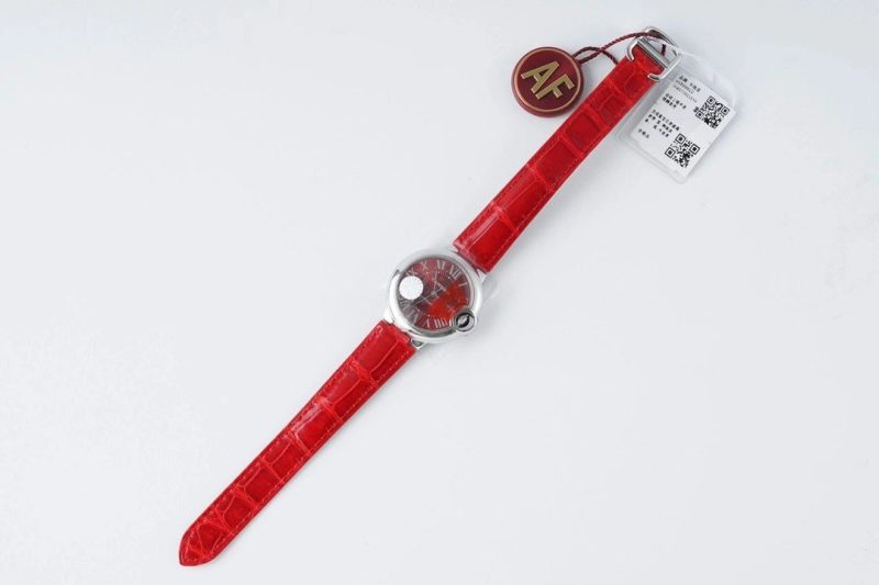 13278618135926946 BALLON BLEU 33MM AUTOMATIC RED DIAL LEATHER 2021