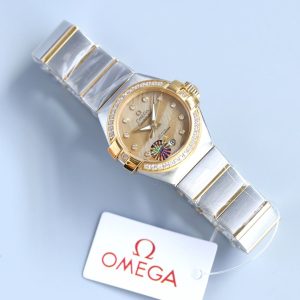 CONSTELLATION 27MM ROSE GOLD DIAMOND BEZEL