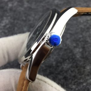 13278957528017343_aee22c08-ba23-4bc8-8599-572a6e08184d SEAMASTER AQUA TERRA 150M STEEL CASE BLACK DIAL BROWN LEATHER