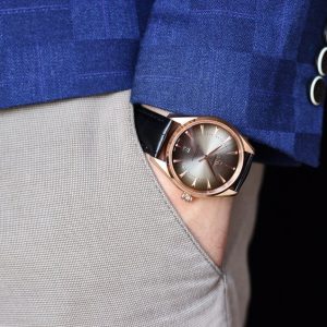 SEAMASTER AQUA TERRA 150M CO-AXIAL GOLD CASE LEATHER