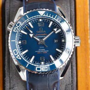 SEAMASTER PROFESSIONAL PLANET OCEAN 600M BLUE CERAMIC BLACK LEATHER