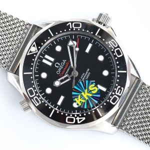 SEAMASTER DIVER 300 BLACK CERAMIC TITANIUM MESH