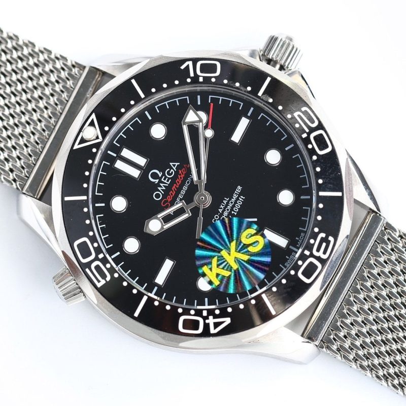 SEAMASTER DIVER 300 BLACK CERAMIC TITANIUM MESH