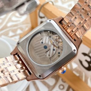 13279993972755260 SANTOS 42 GOLD CASE SKELETON DIAL