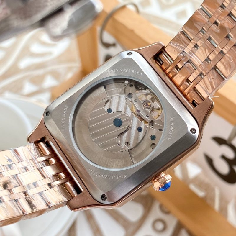 13279993972755260 SANTOS 42 GOLD CASE SKELETON DIAL