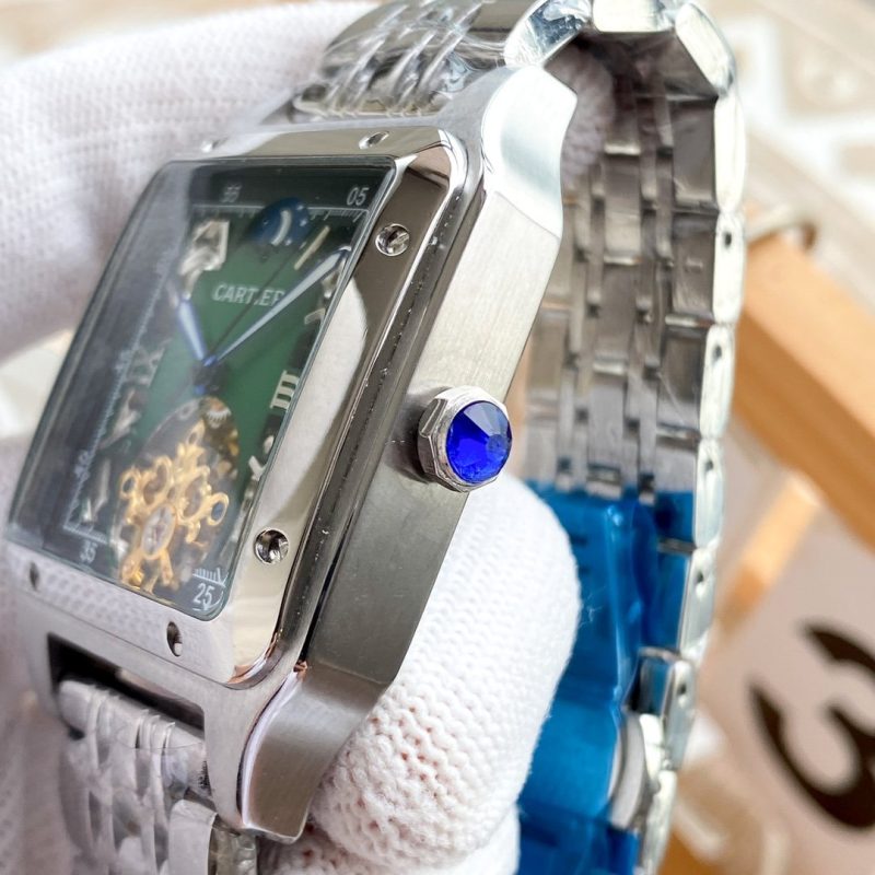 13279994030464036 SANTOS 42 STEEL CASE SKELETON DIAL