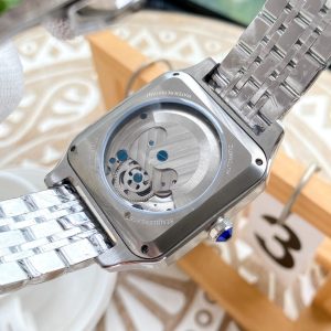 13279994031764490 SANTOS 42 STEEL CASE SKELETON DIAL