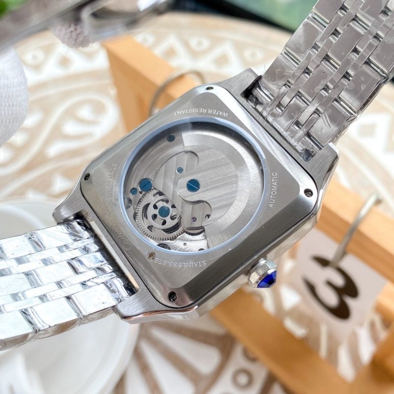 13279994031764490 SANTOS 42 STEEL CASE SKELETON DIAL