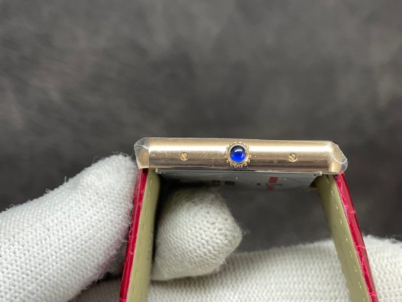 TANK LOUIS DE CARTIER QUARTZ GOLD CASE DIAMOND BEZEL